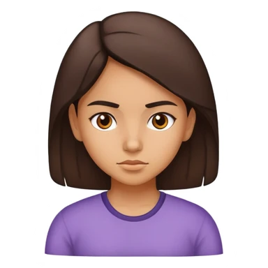 Determined Hispanic girl sticker