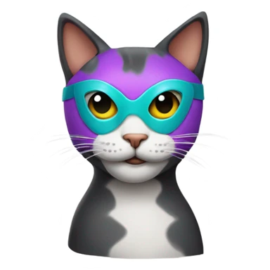 Cat wearing a mask  sticker