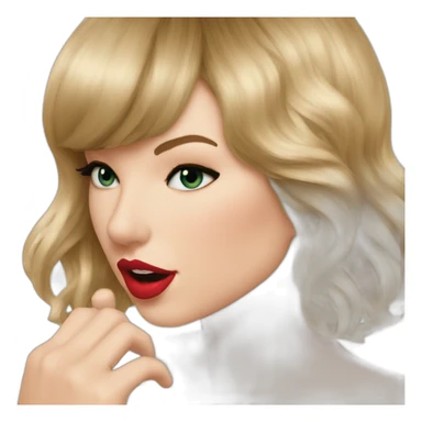 Taylor Swift send a kiss sticker
