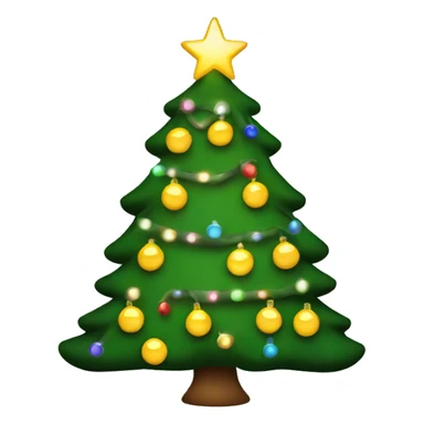 Christmas tree with lights and no ornaments  sticker