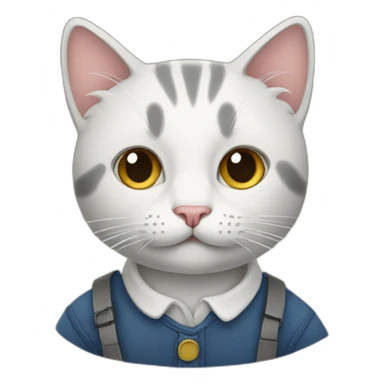 A cat stewart sticker