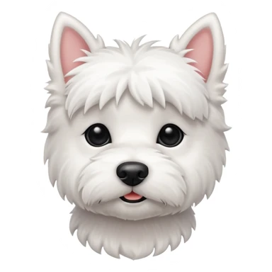 Tiny westie dog sticker