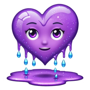 glitter purple pity sticker