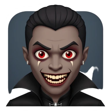 black men Vampires sticker