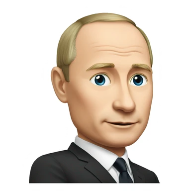 putin and apple sticker