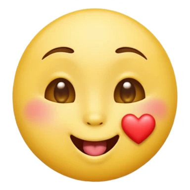 Classic yellow emoji blowing kiss with puckered lips sticker