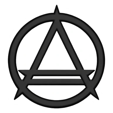Anarchy symbol sticker