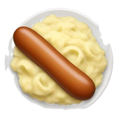 sausage and mashed potatoes sticker