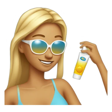 applying sun screen sticker