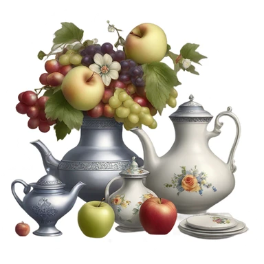 vintage still life sticker