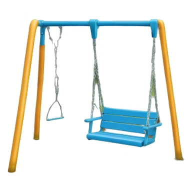 One seat swing set sticker