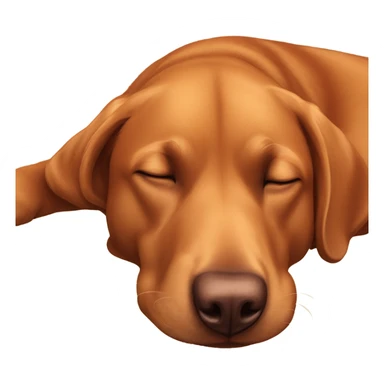 Red lab sleeping sticker