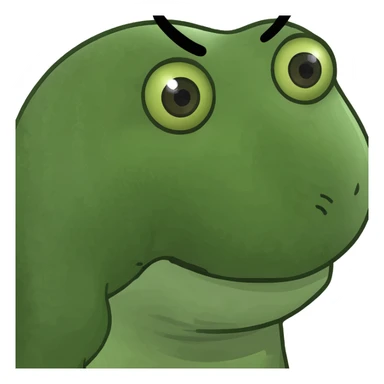 emoji looking out the side of their eye sticker