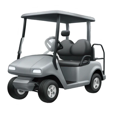 Gray golf cart sticker
