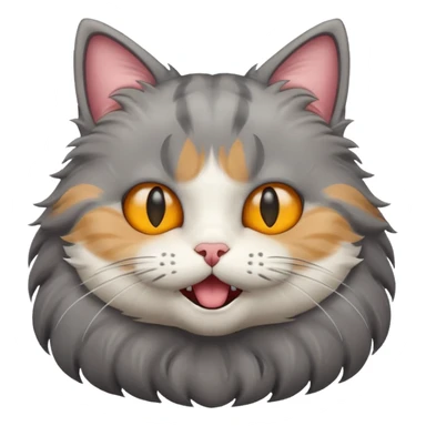 Cat moaning sticker