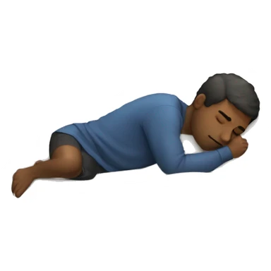 Guy sleeping on couch sticker