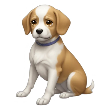 Chien de race shitsu  sticker