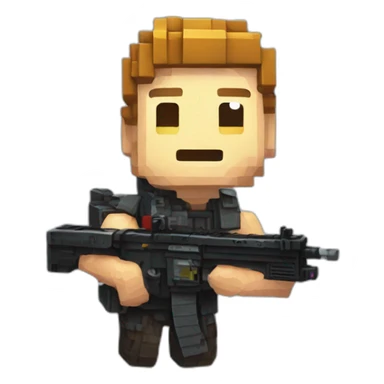 Pixel gun 3d sticker