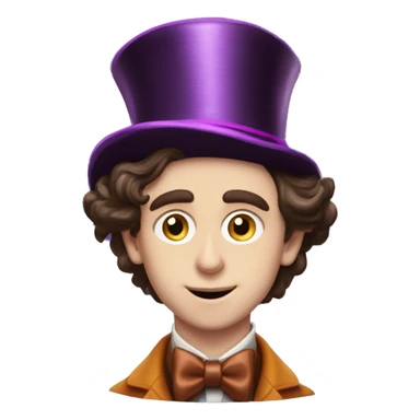 Timothee Chalamet as Willy Wonka  sticker