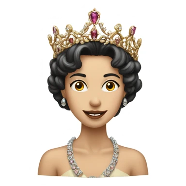 antique coquette tiara only with no person wearing it sticker