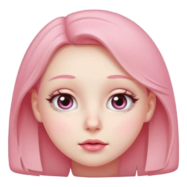 Blushing Sub – wide eyes, pink cheeks. sticker