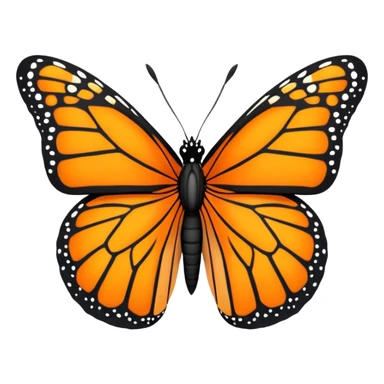 monach butterfly sticker