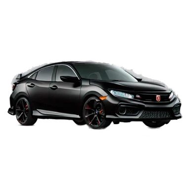 2023 civic si black sticker