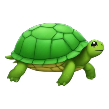 a turttle under the rain sticker