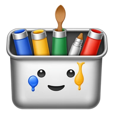 artist paint tubes sticker