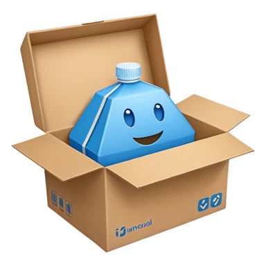 Caja del producto immunocal color azul sticker