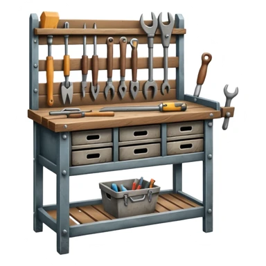 Wooden Tool Bench sticker