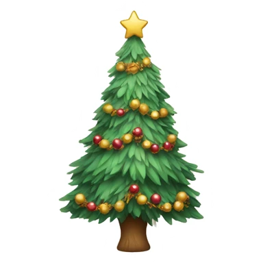 Boho Christmas tree sticker