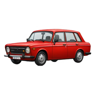 red lada 2101 sticker