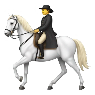 riding a horse sticker