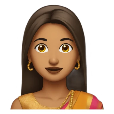 Desi girl sticker