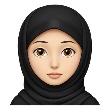 Black robber wearing hajab sticker