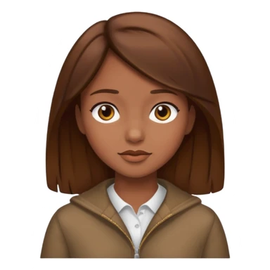 everyday life, food, work, girl, brown hair sticker