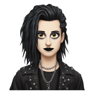 80s trad goth sticker