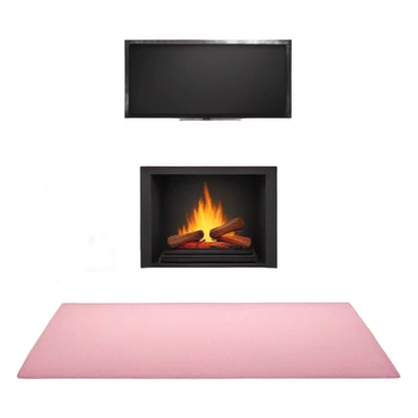 Winter Pink FirePlace sticker