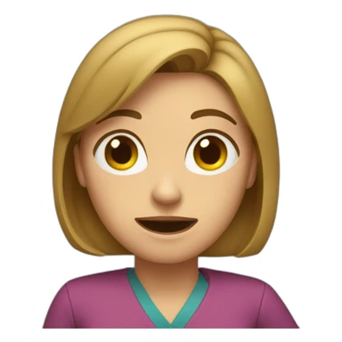 woman teacher saying no sticker