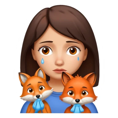 Make Dora and Swiper the fox crying sticker