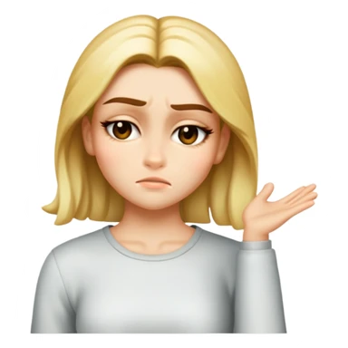 Draw this girl in the same style and appearance, but with a winking expression. Do not change her facial features, clothes, or hairstyle. iOS emoji style. sticker