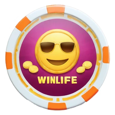 casino chips with the name winlife sticker
