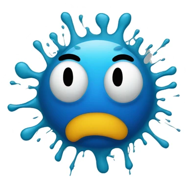 friendly smiling snot splatter sticker