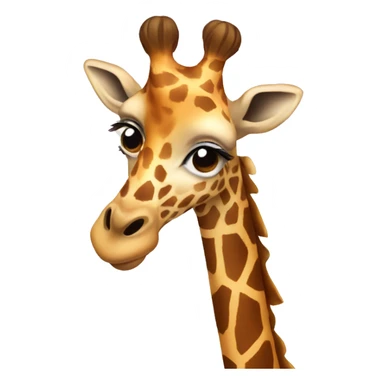 Giraffe with a Christmas accessory  sticker