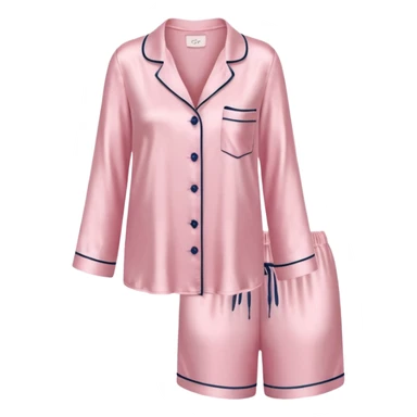 Light pink silk pyjamas set sticker