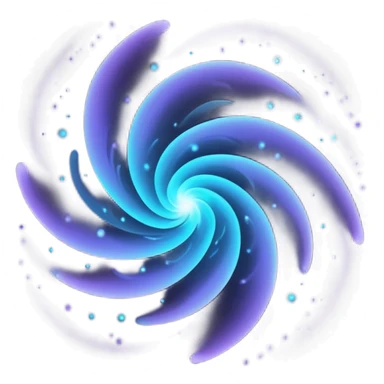 black magic particles sticker