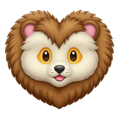 coeur fourrure sticker