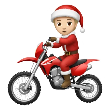 motocross christmasw sticker