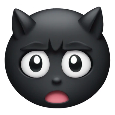 kuromi with angry eyes sticker